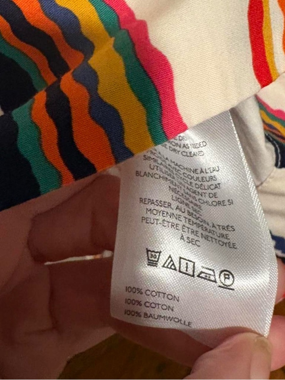 Anthropologie Maeve multi-coloured striped Emmy mini swing dress med - Picture 7 of 7